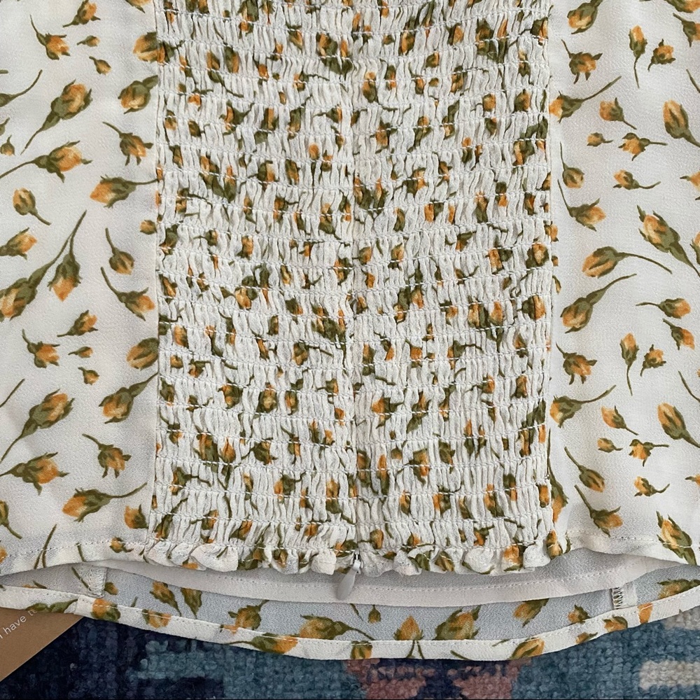 Reformation Cream and Red Patterned Top - Picture 10 of 11